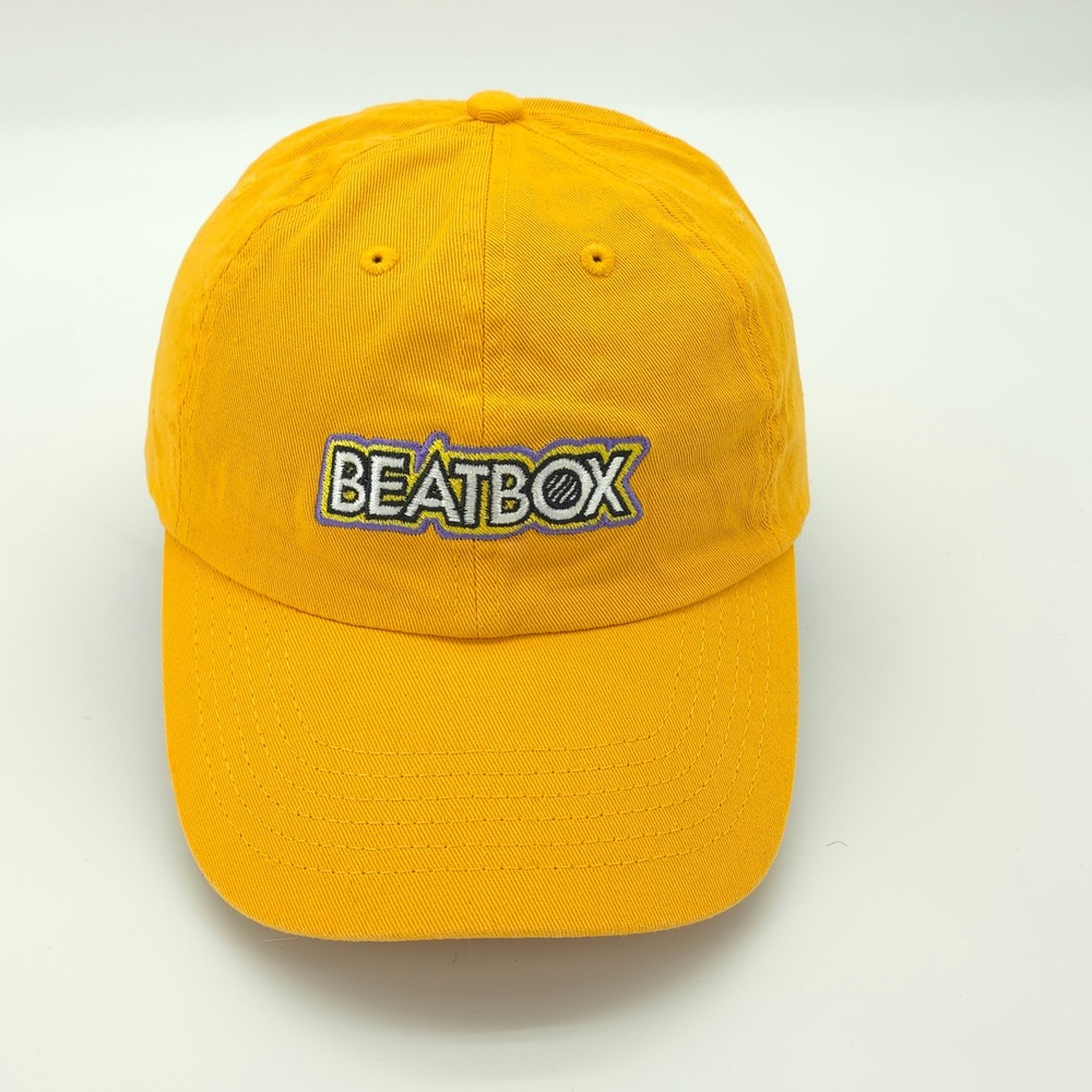 Beatbox Hat Cap Mens Strap Back Yellow Drink Promo Merchandise